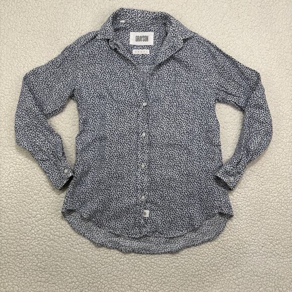 Grayson Tops - GRAYSON‎ by Frank & Eileen Size 1 XS THE HERO Linen Birds Button Up Shirt Blouse